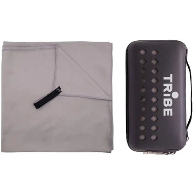 Туристическое полотенце Tribe з мікрофібри в чохлі Pocket Towel 75х150 XL Grey (T-LC-0001-XL-grey) - изображение 3