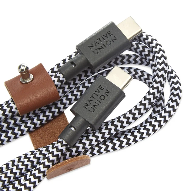 Кабель Native Union Belt Cable USB-C to USB-C Zebra 1.2m (BELT-C-ZEB-2-NP) - изображение 3
