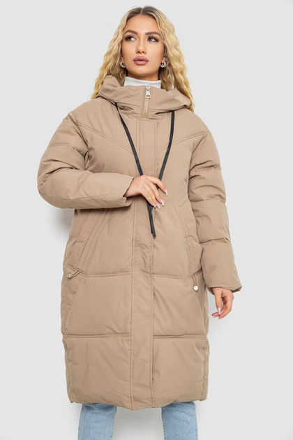 Пуховик женский зимний, цвет бежевый, 243R8801, XXL от продавца: Seven ...