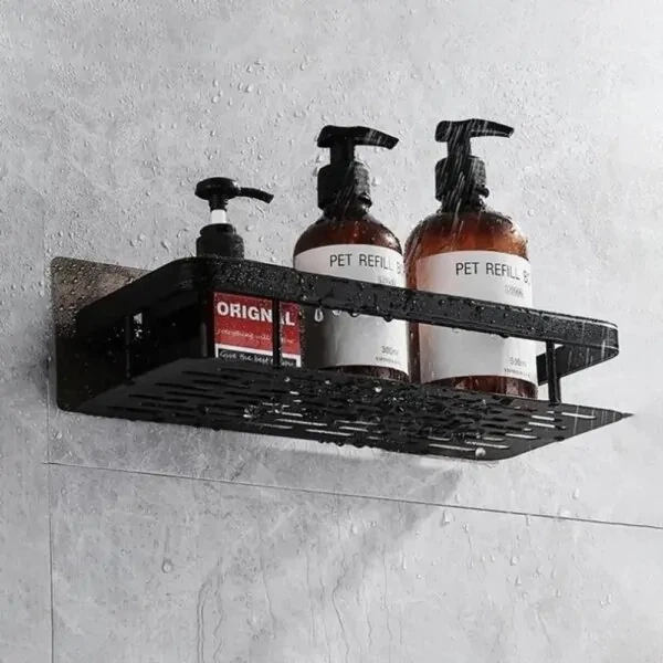 Подвесная металлическая полка для ванной комнаты Bathroom shelf Органайзер в ванную До 10 кг - изображение 4