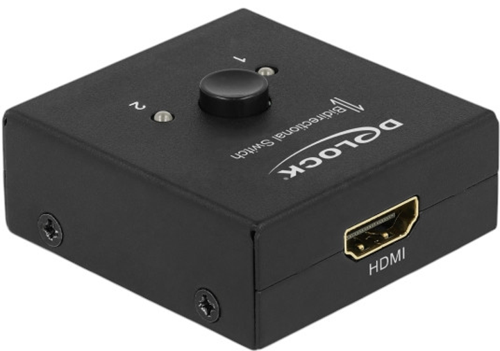 Przełącznik wideo Delock HDMI Switch 2-1 4K60Hz (64072) - obraz 2