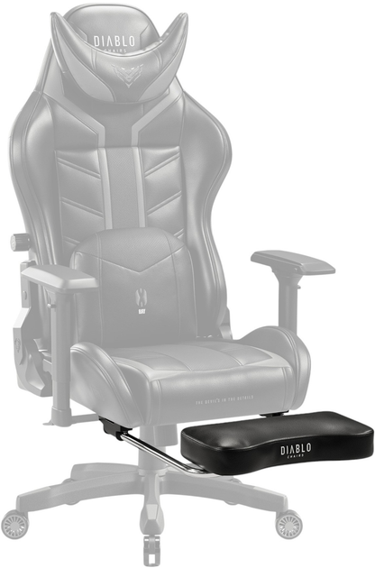 Podnóżek do fotela gamingowego Diablo Chairs X-Ray 2.0 czarny (5904405576441) - obraz 2