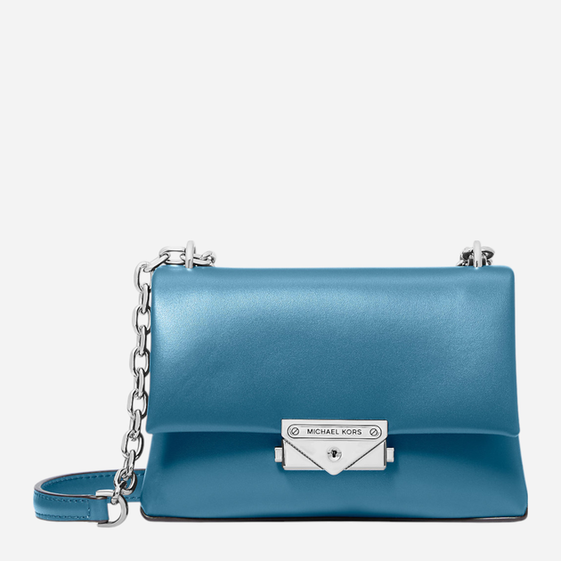 Сумка кросс-боди через плечо женская из искусственной кожи маленькая Michael Kors 993138933 Голубая (1159823861) 