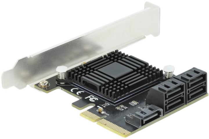 Karta rozszerzenia Delock PCIe x4 - 5x SATA (90498) - obraz 2