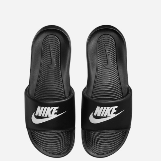 Klapki basenowe męskie Nike Victori One CN9675-002 41 25.8 cm Czarne (194497882079) - obraz 4
