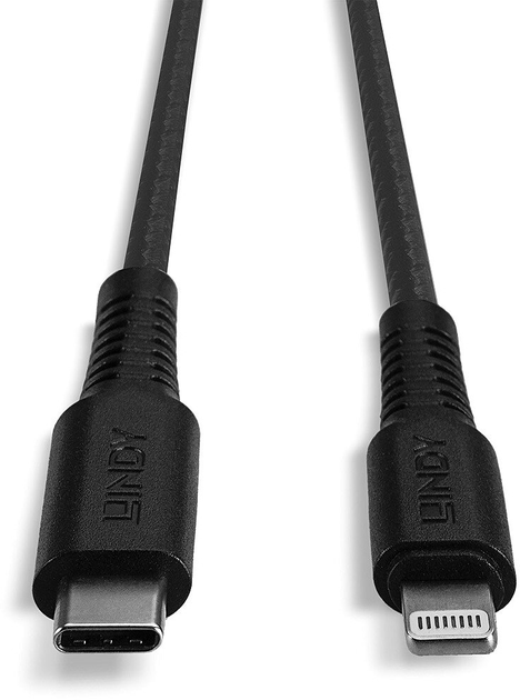 Кабель Lindy USB-C to Lightning 3 м (4002888312882) - зображення 3