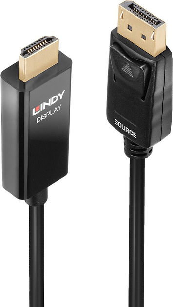 Kabel Lindy DisplayPort 1.2 do HDMI 2.0 2 m (4002888409261) - obraz 1