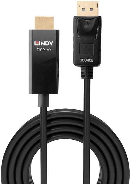 Kabel Lindy DisplayPort 1.2 do HDMI 2.0 2 m (4002888409261) - obraz 2