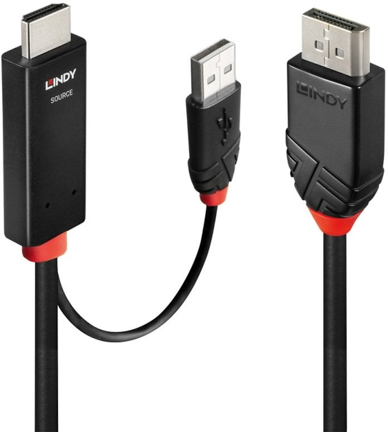 Kabel Lindy HDMI do Display 2 m (4002888414999) - obraz 1