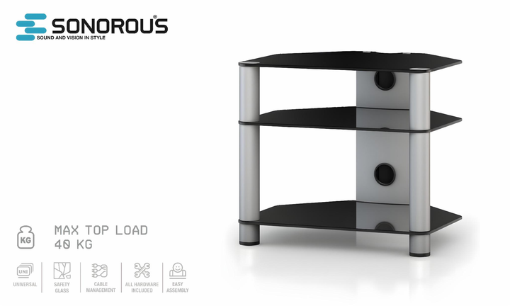 Підставка для AV апаратури Sonorous RX 2130-B-SLV - зображення 2