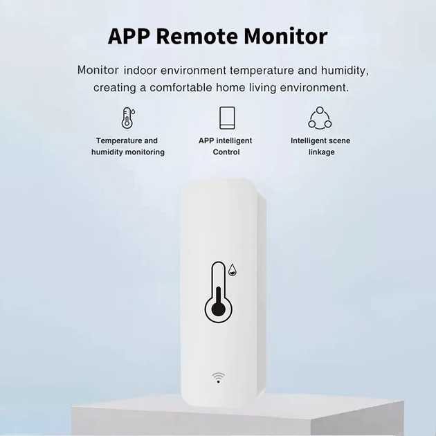 Умный Датчик температуры и влажности BTH01 | SmartHome, Bluetooth | For SmartLife APP (iOS, Android) | White - изображение 5