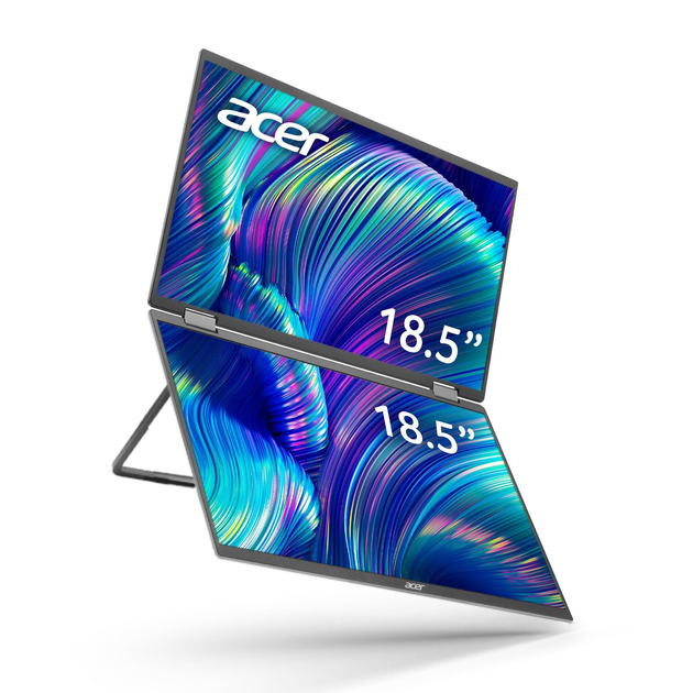 Монитор ACER Dual Portable PD193QEbmiuux,18.5",100 Гц,IPS - изображение 1