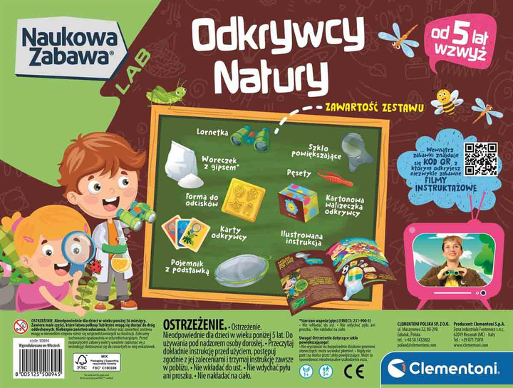 Набір для експериментів Clementoni Scientific Fun Labo Junior Discovery (8005125508945) - зображення 2