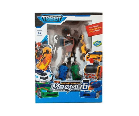 Трансформер ToyCloud 24 см Tobot Magma 6в1 машинки 535 - Фото 9 Трансформер ToyCloud 24 см Tobot Magma 6в1 машинки 535 - зображення 9
