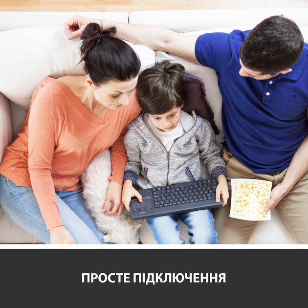 Клавиатура беспроводная Logitech K400 Plus черный (435841) - изображение 6