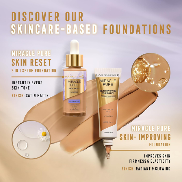 Podkład do twarzy Max Factor Miracle Pure Skin Reset 80-85 Medium 30 ml (3616305711717) - obraz 3