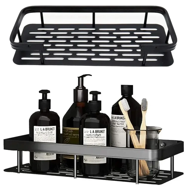 Подвесная металлическая полка для ванной комнаты Bathroom shelf Органайзер в ванную До 10 кг - изображение 7