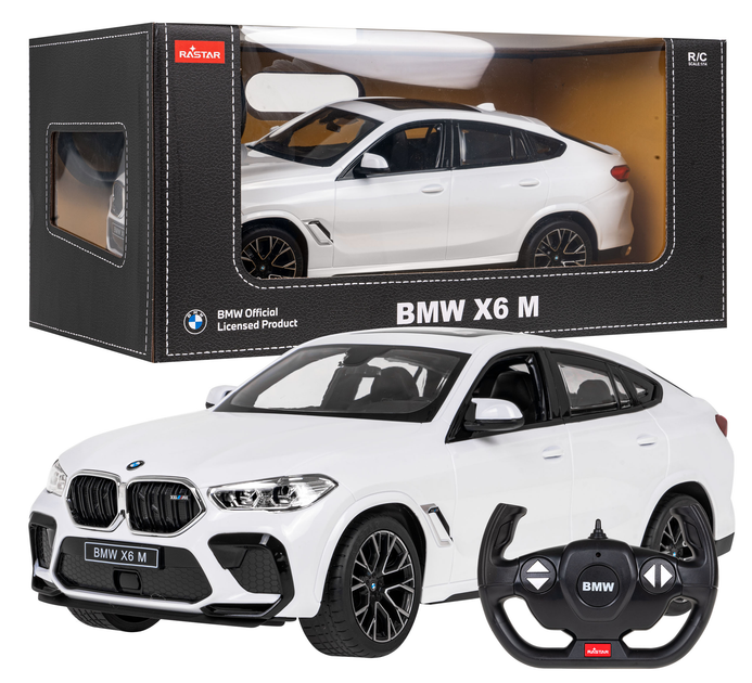 Pojazd Rastar BMW X6 M zdalnie sterowany 1:14 Biały (5903864956115) - obraz 2