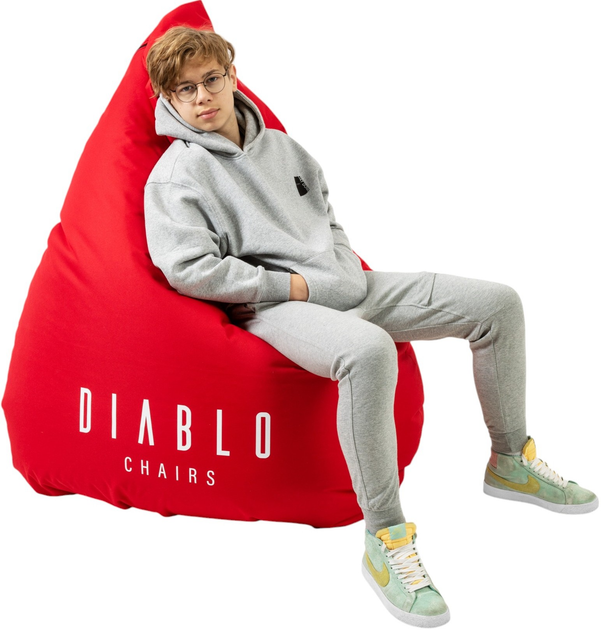 Pufa gamingowa Diablo Chairs czerwona (5904405571262) - obraz 3