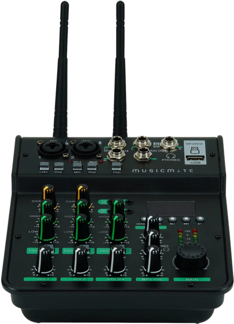 Аудіо мікшер MusicMate MM-SM400 SphereGrand (5904119284267) - зображення 4