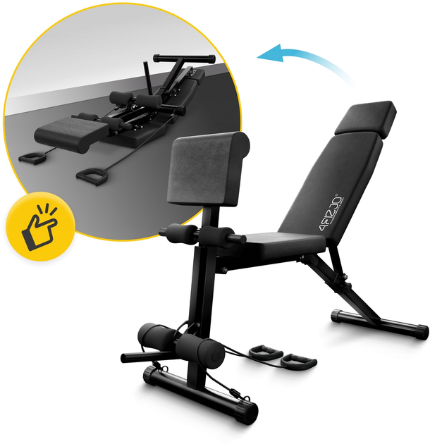 Універсальна тренувальна лава 4FIZJO Pro з партою Скотта Black (P-5905973405119) - зображення 9