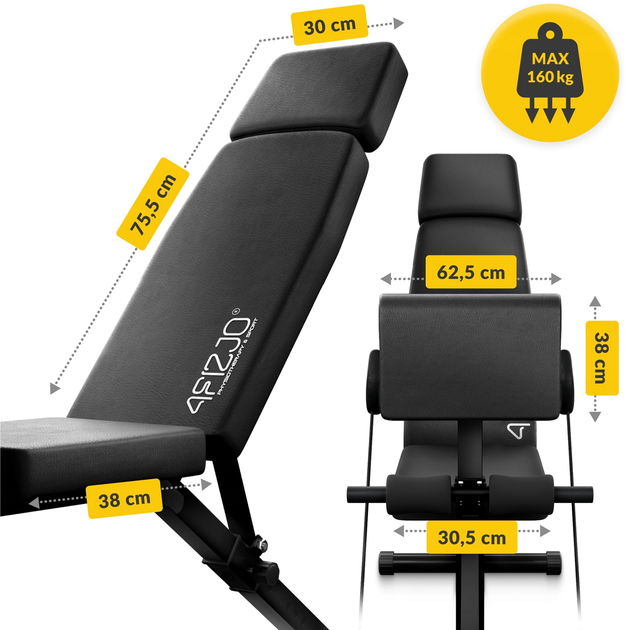 Універсальна тренувальна лава 4FIZJO Pro з партою Скотта Black (P-5905973405119) - зображення 10