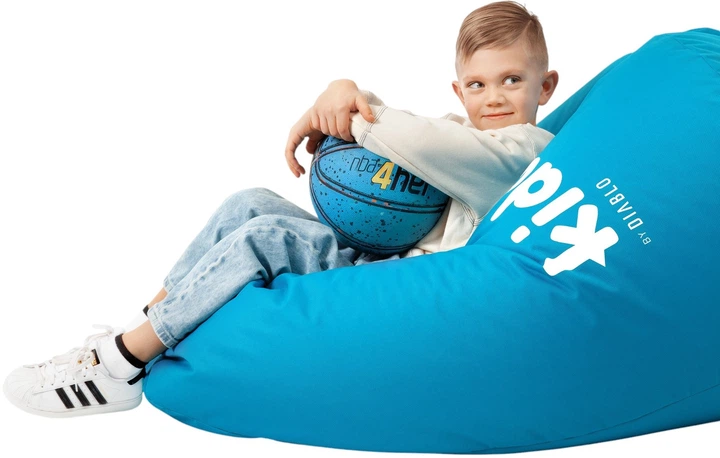 Pufa dla dziecka Diablo Chairs Kido niebieska (5904405571316) - obraz 4