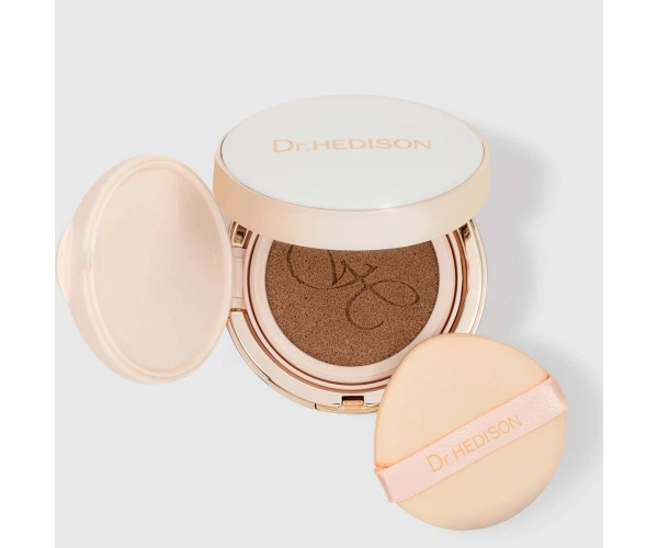 Професійний кушон зі SMART-пігментами Хедісон, що адаптується до теплого відтінку шкіри, Dr. HEDISON Miracle SPF 50/PA+++ , 15 г + 15 г (змінний блок) (12300002) - зображення 2