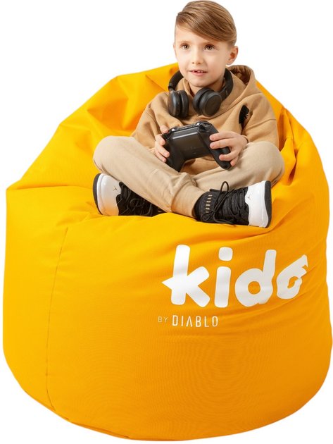 Дитячий пуф Diablo Chairs Kido жовтий (5904405571309) - зображення 2