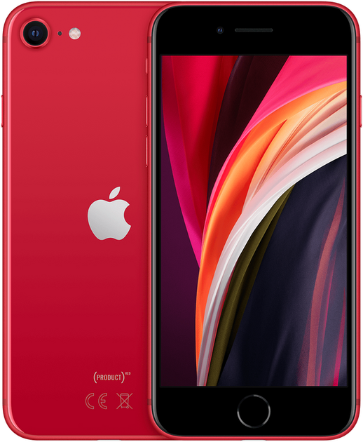 Smartfon Apple iPhone SE 64GB 2020 (PRODUCT) Red Slim Box (MHGR3) - obraz 1