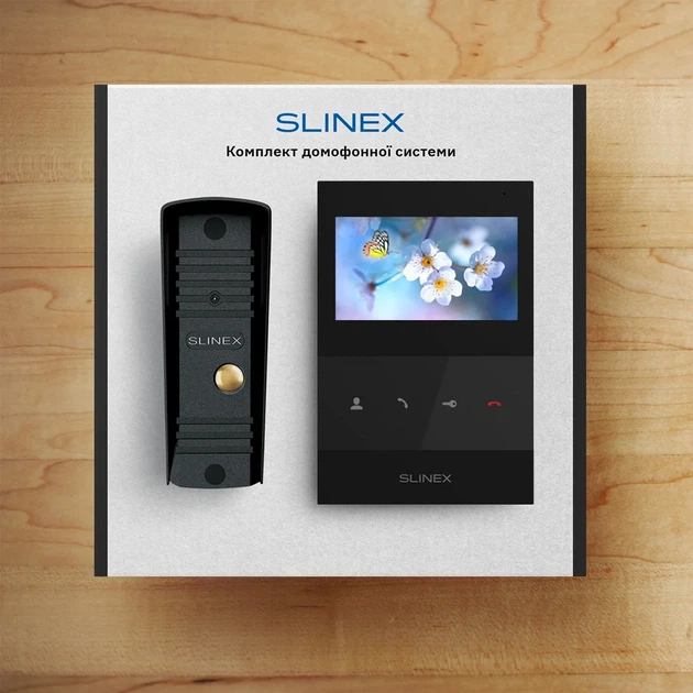 Комплект видеодомофона Slinex SQ-04(Black) + ML-16НD(Black) - Фото 4 Комплект видеодомофона Slinex SQ-04(Black) + ML-16НD(Black) - изображение 4