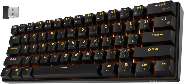 Ігрова бездротова клавіатура RK ROYAL KLUDGE RK61 з підсвічуванням RGB - зображення 1