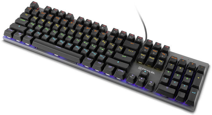 Клавиатура проводная Real-El M 13 Huano Blue USB Grey (EL123100045) - изображение 7