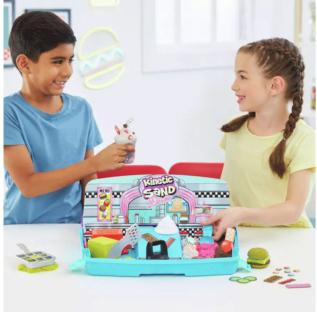 Набір для ліплення Spin Master Kinetic Sand Валіза Гриль (778988495551) - зображення 3
