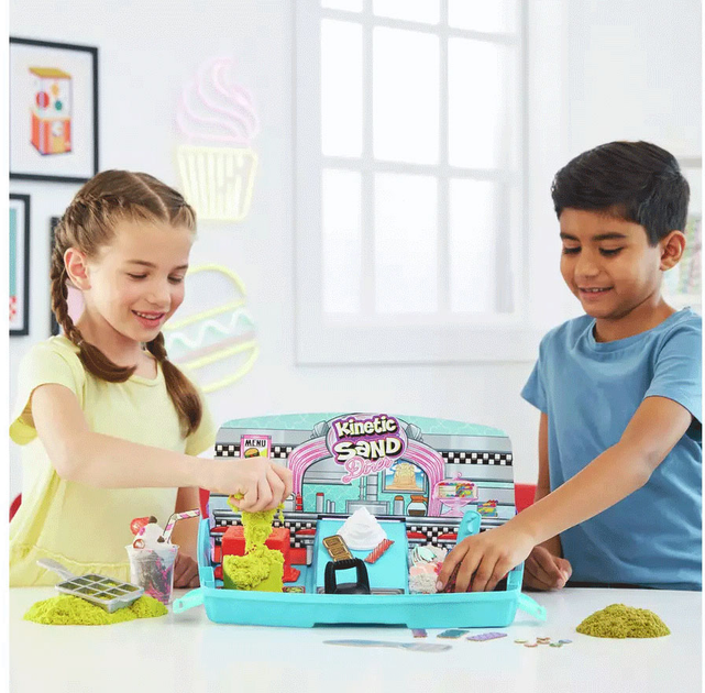 Набір для ліплення Spin Master Kinetic Sand Валіза Гриль (778988495551) - зображення 4