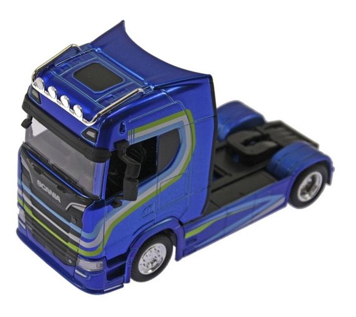 Model metalowy Bburago ciężarówka Street Fire Scania 770S 1:43 niebieski (4893993322060) - obraz 1