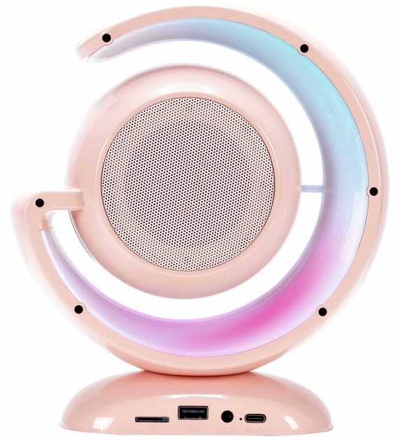 Przenośny zestaw karaoke MusicMate MM-SC70-P RainbowDust Pink (5904119285073) - obraz 4