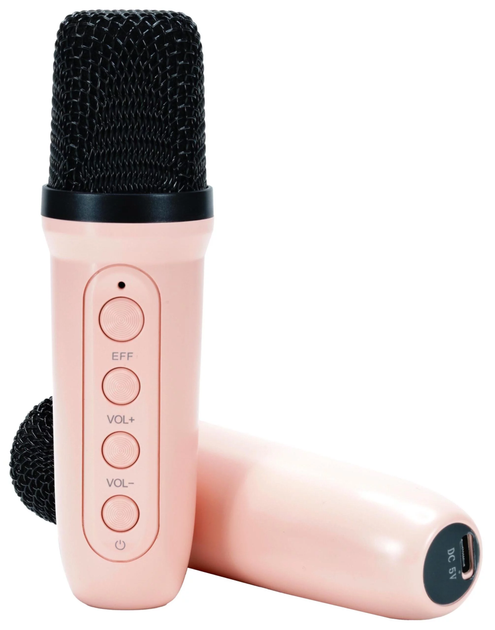Przenośny zestaw karaoke MusicMate MM-SC70-P RainbowDust Pink (5904119285073) - obraz 5
