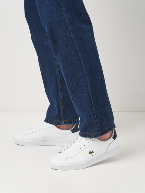 Чоловічі кеди низькі Lacoste Carnaby 748SMA0011-042 44.5 (T10) 27.8 см Wht/Nvy (5059862384365) - зображення 2