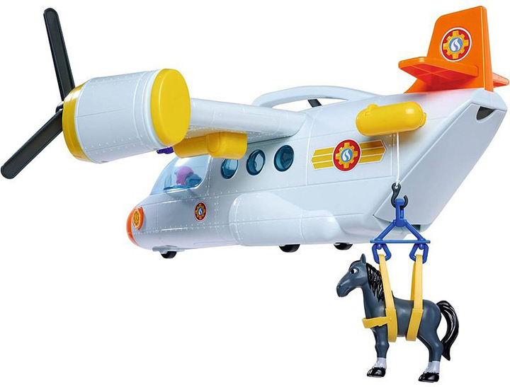 Samolot ratunkowy Simba Strażak Sam 42 cm + akcesoria (4006592087814) - obraz 7