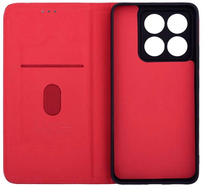 Etui z klapką Winner Group Flipbook Duet do Xiaomi 14T Pro 5G Red (8591194123931) - obraz 2