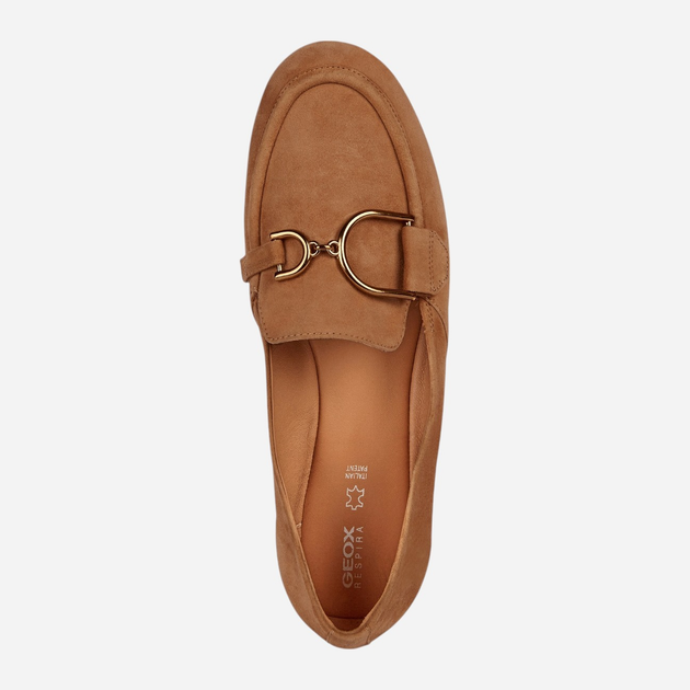 Mokasyny damskie zamszowe Geox D35MUC00021-C6001 40 26 cm Cognac (8056206176577) - obraz 4