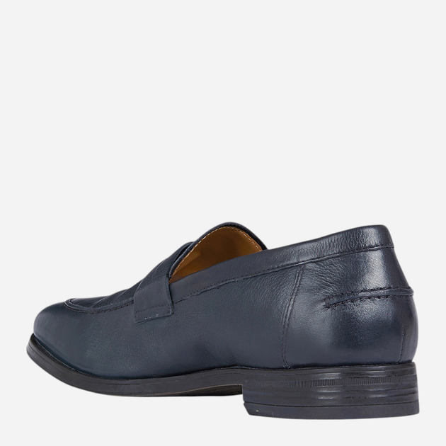 Loafersy męskie skórzane Geox U028QD00046-C4002 43.5 29 cm Granatowe (8054730500615) - obraz 3