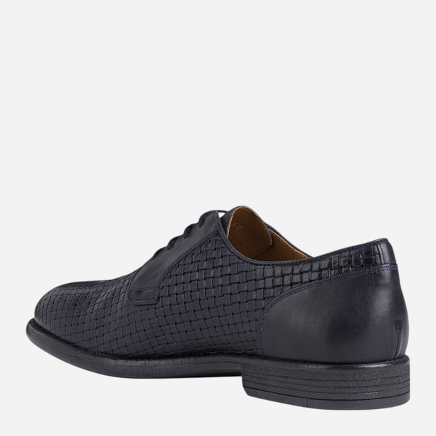 Buty derby męskie skórzane Geox U25EGF09D43-C4002 42 28 cm Granatowe (8050036560391) - obraz 3