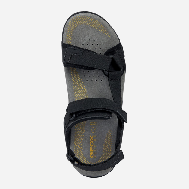 Sandały męskie sportowe Geox U3524A00011-C9999 43 28.6 cm Czarne (8056206106109) - obraz 4