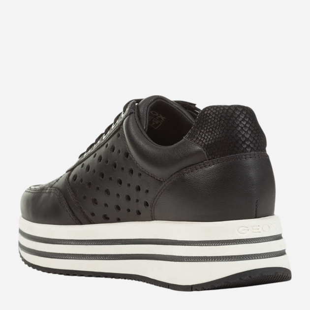 Sneakersy damskie do kostki Geox D25QHB085MA-C9999 38 24.7 cm Czarne (8056206190313) - obraz 3