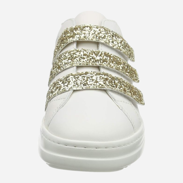 Sneakersy damskie do kostki Geox D15FEC085EW-C0451 36 23.4 cm Biały/Złoty (8050036012036) - obraz 4