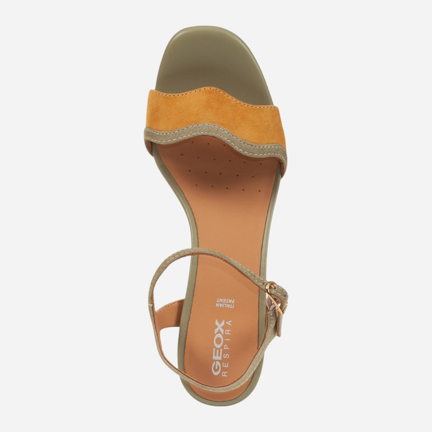 Sandały damskie na słupku Geox D35RNE00021-CE32N 37 24 cm Pistachio (8056206041707) - obraz 4