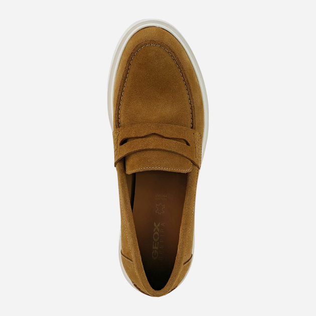 Loafersy damskie zamszowe Geox D25QRD00022-C6001 38 24.7 cm Brązowe (8050036939012) - obraz 4