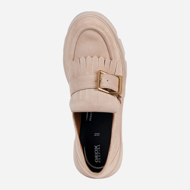 Loafersy damskie zamszowe Geox D26UAN00022-C8156 38 24.7 cm Jasnoróżowe (8056206026285) - obraz 4